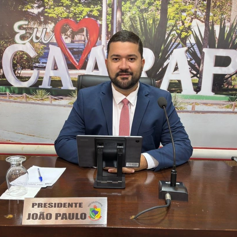 João Paulo do Dinho faz balanço do primeiro ano como vereador e presidente da Câmara de Caarapó
