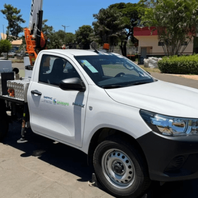 Prefeitura de Caarapó disponibiliza nova caminhonete para reforçar manutenção da iluminação pública